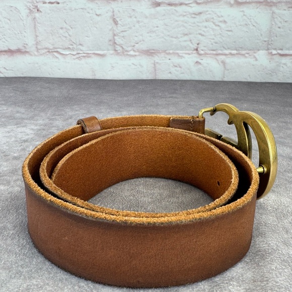 Gucci Raw Edge Unfinished Wide Marmont Double G Leather Belt 409416 70/28 - Picture 4 of 9